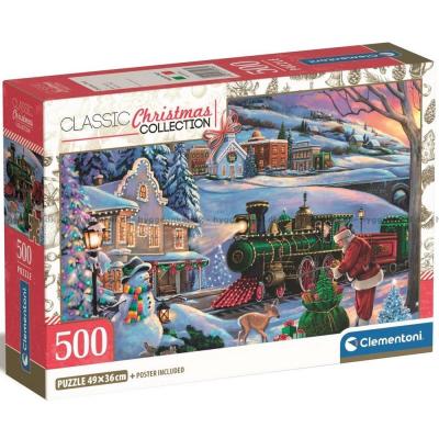 Toget ved juletider, 500 brikker