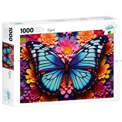 Den blå sommerfuglen, 1000 brikker