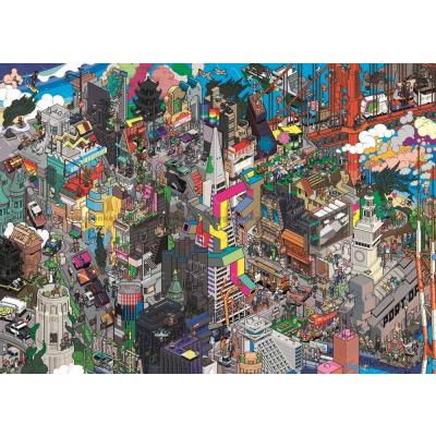 Bilde av eBoy: Pixorama - San Francisco, 1000 brikker