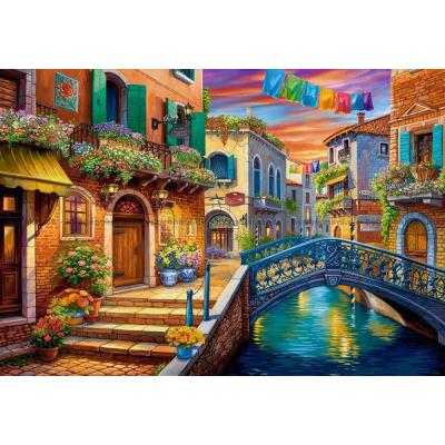 Bilde av Vakre Venezia på kveldstid, 1000 brikker