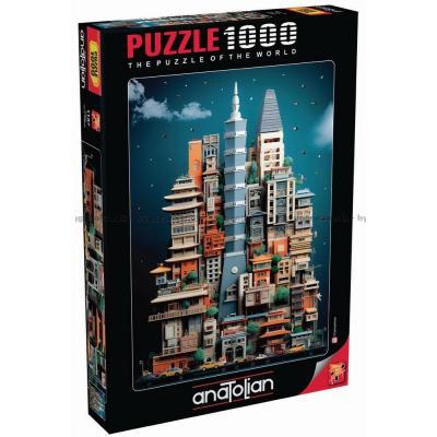 Bybildet: Taipei, 1000 brikker