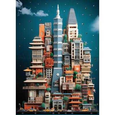 Bilde av Bybildet: Taipei, 1000 brikker