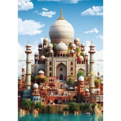 Bilde av Bybildet: Taj Mahal, 1500 brikker