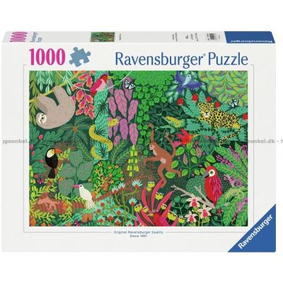 Dyrene i regnskogen, 1000 brikker