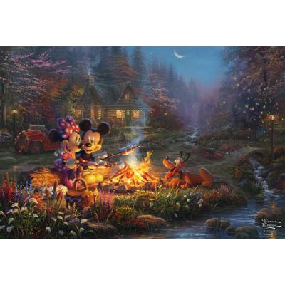 Bilde av Disney: Kinkade - Mikke og Minni ved bålet, 200 brikker