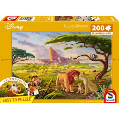 Disney: Kinkade - Løvenes konge, 200 brikker