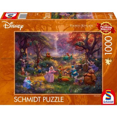 Disney: Kinkade - Robin Hood, 1000 brikker