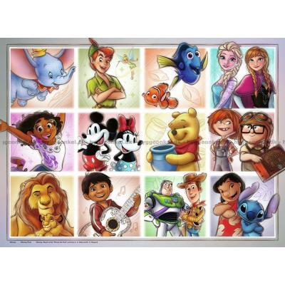 Bilde av Disney-karakterer, 100 brikker