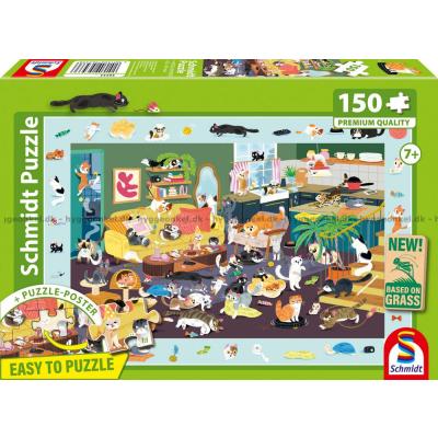 Kattene koser seg, 150 brikker