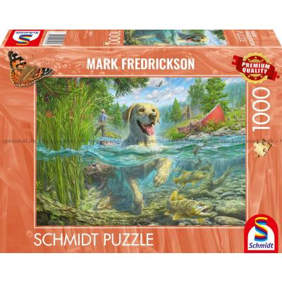Fredrickson: Labrador på fisketur, 1000 brikker