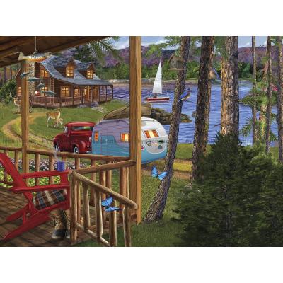 Bilde av Da er vi camping!, 1000 brikker