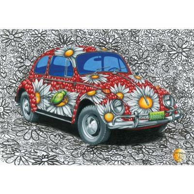Bilde av VW: Den malte beetle, 500 brikker