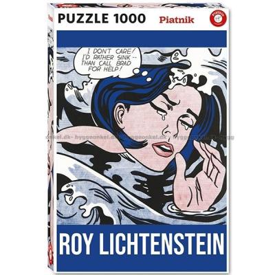 Lichtenstein: Drowning Girl, 1000 brikker