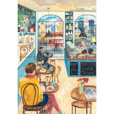 Bilde av Hyggelig kafé i London, 1000 brikker