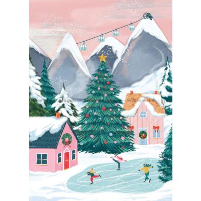 Bilde av Julekos i fjellene, 500 brikker