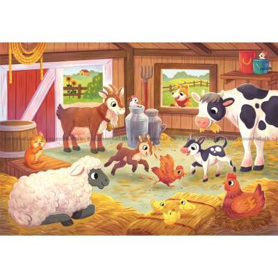 Bilde av Dyrene på bondegården, 2x20 brikker