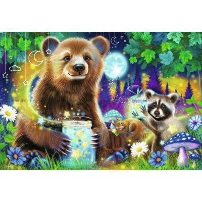 Bilde av Vennene i skogen, 2x24 brikker