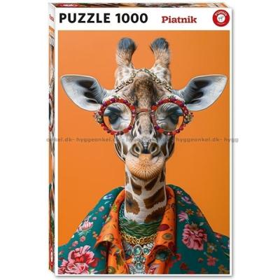 Giraffen som elsker mote, 1000 brikker