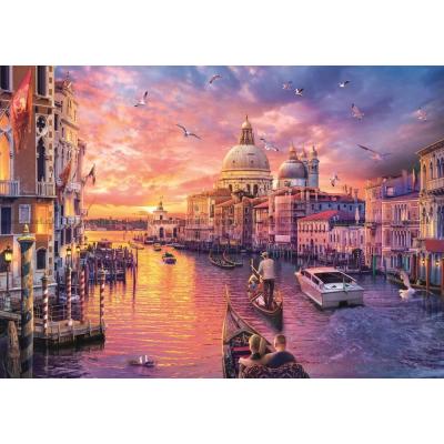 Bilde av Solnedgang over Venezia, 1000 brikker