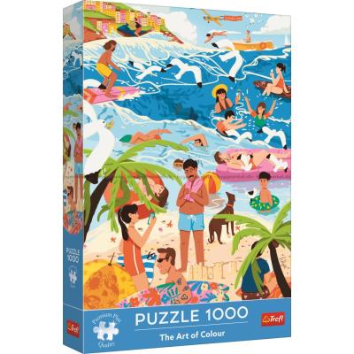 Fargerike steder: Stranden, 1000 brikker
