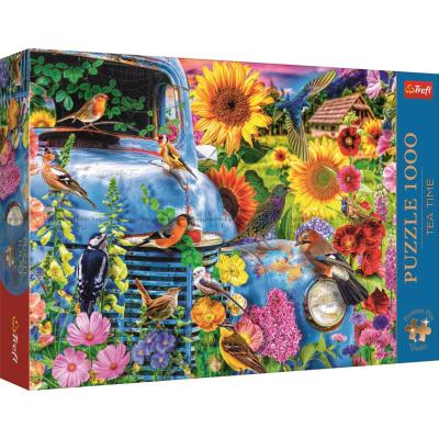 L. Stewart: Fuglesang ved den gamle bilen, 1000 brikker