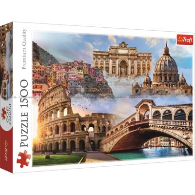 Italia: Populære turistmål, 1500 brikker