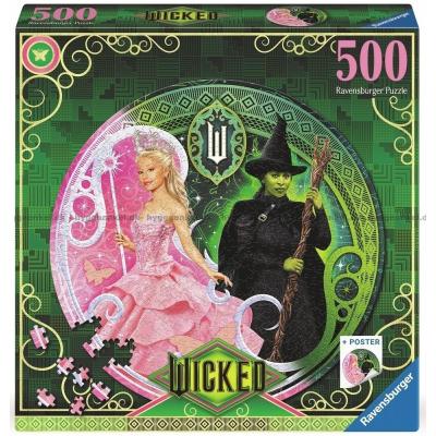 Wicked - Rundt puslespill, 500 brikker