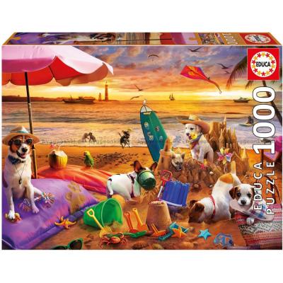 Hundemoro i strandkanten, 1000 brikker