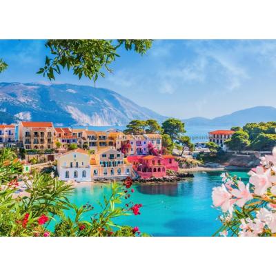 Hellas: Den fargerike landsbyen Asos, 500 brikker