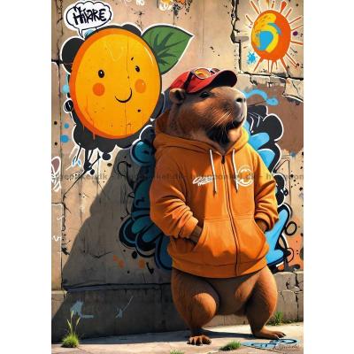 Bilde av Graffitidyr med attitude, 500 brikker