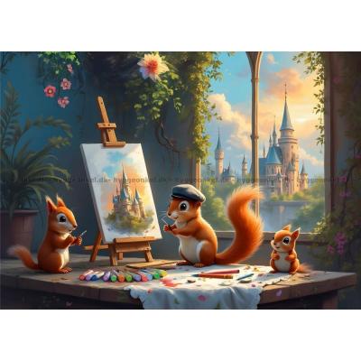 Kreative ekorn, 500 brikker