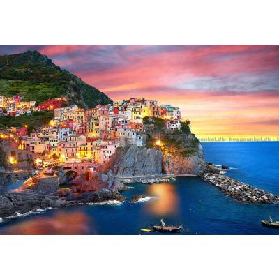 Bilde av Italia: Manarola på kveldstid, 2000 brikker