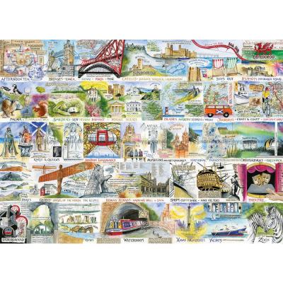 Bilde av Goldfinch: Storbritannia rundt, 1000 brikker