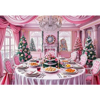 Bilde av Rosa julefest, 1000 brikker