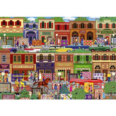 Fargerik gate, 1000 brikker