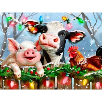 Bilde av Dyrenes festlige jul, 300 brikker