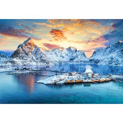 Bilde av Morgenlys over Lofoten, 1000 brikker