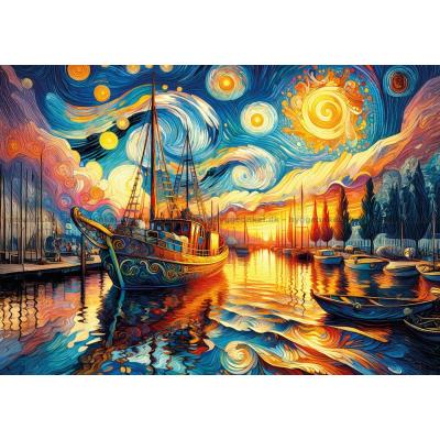 Fargerik havn, 260 brikker