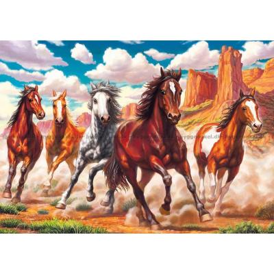 Ville hester i ørkenen, 1000 brikker