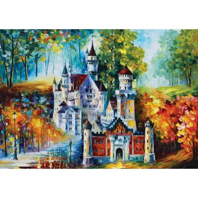 Afremov: Høstmagi ved Neuschwanstein, 1500 brikker