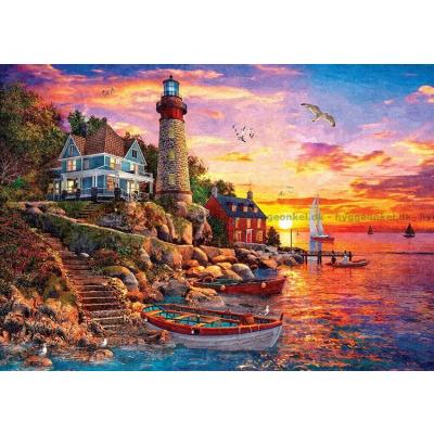 Fyret i kveldssolen, 2000 brikker