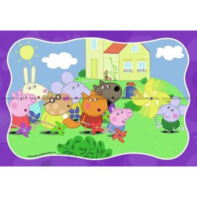 Bilde av Peppa Gris: Familiehygge, 2x24 brikker