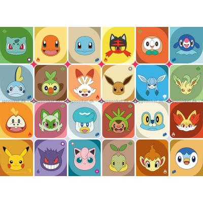 Bilde av Pokemon: Venner i ramme, 100 brikker