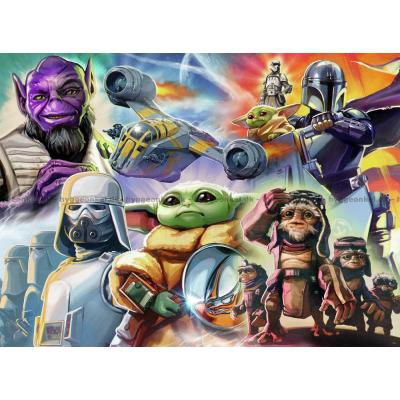 Bilde av Star Wars: Mandalorian og Baby Yoda, 500 brikker