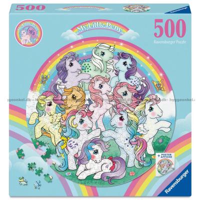 My Little Pony - Rundt puslespill, 500 brikker