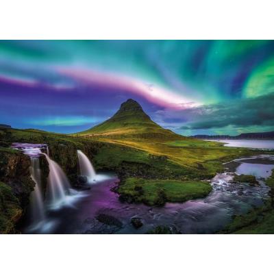 Bilde av Nordlys over Kirkjufell, Island, 1000 brikker