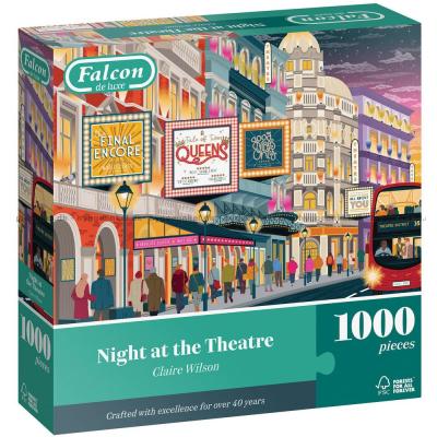 Kveldsstemning ved teatret, 1000 brikker