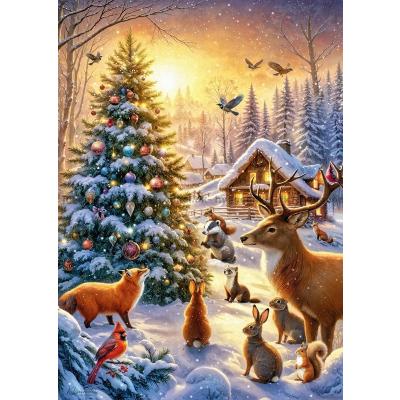 Bilde av Skogens julestemning, 500 brikker