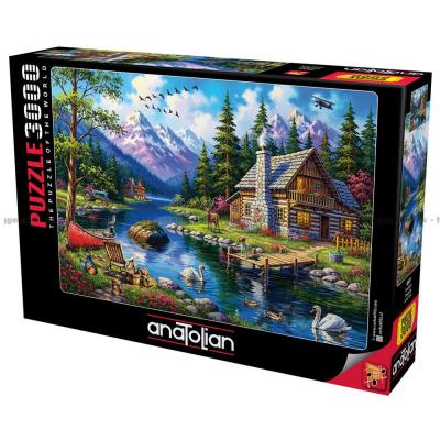 Idyll ved elven, 3000 brikker