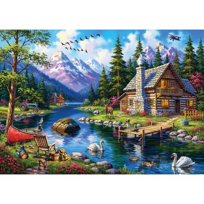 Bilde av Idyll ved elven, 3000 brikker